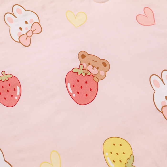 91家纺网 家纺一手货源 找家纺 鱼宝 2026春夏新款儿童针织棉夏被夏凉被空调被 果冻兔