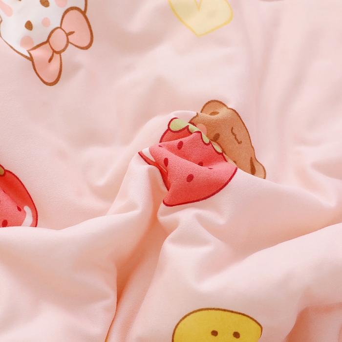 91家纺网 家纺一手货源 找家纺 鱼宝 2026春夏新款儿童针织棉夏被夏凉被空调被 果冻兔