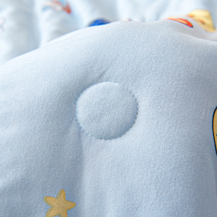 91家纺网 家纺一手货源 找家纺 鱼宝 2026春夏新款儿童针织棉夏被夏凉被空调被 星星宝宝