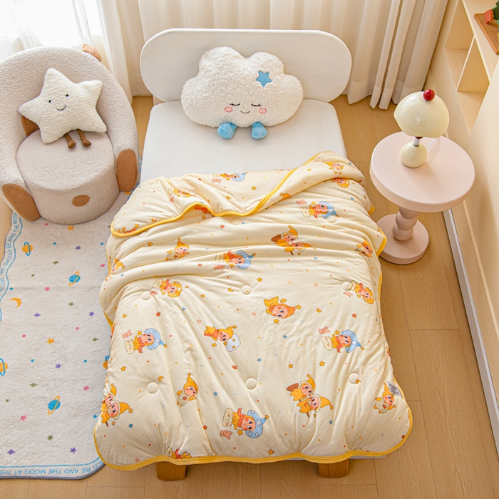 鱼宝 2026春夏新款儿童针织棉夏被夏凉被空调被 星星魔法