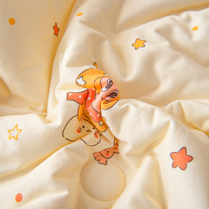 91家纺网 家纺一手货源 找家纺 鱼宝 2026春夏新款儿童针织棉夏被夏凉被空调被 星星魔法