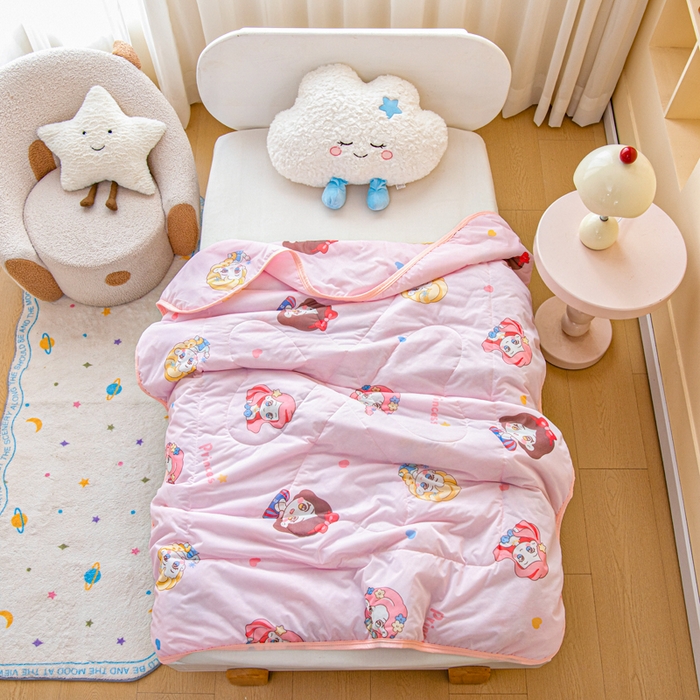 91家纺网 家纺一手货源 找家纺 （总）鱼宝 2026春夏新款数码印花儿童凉感丝夏被夏凉被空调被