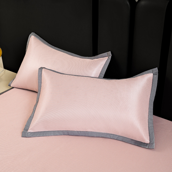 91家纺网 家纺一手货源 找家纺 （总）乐窝家纺仓储 2026新款A类抗菌碳光冰丝席冰藤席床笠款加厚三明治复合凉席三件套学生宿舍两件套