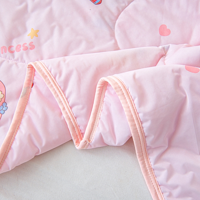 91家纺网 家纺一手货源 找家纺 鱼宝 2026春夏新款数码印花儿童凉感丝夏被夏凉被空调被 公主梦