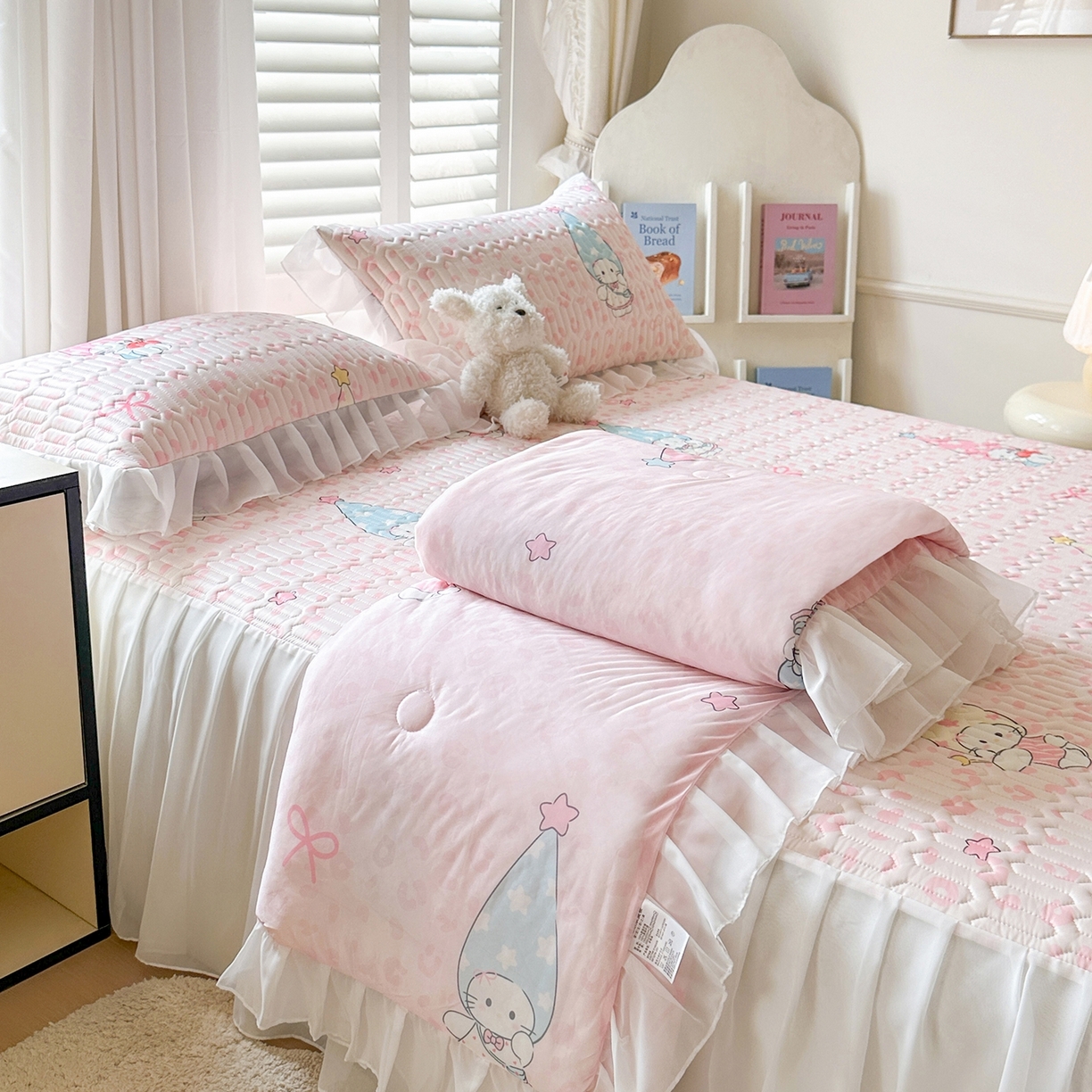 91家纺网 家纺一手货源 找家纺 （总）慕澄家纺 2026新款水洗真丝天丝提花刺绣夏凉被空调被夏被四件套-蝶影