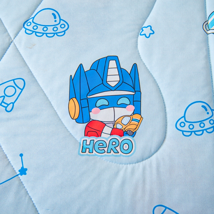 91家纺网 家纺一手货源 找家纺 鱼宝 2026春夏新款数码印花儿童凉感丝夏被夏凉被空调被 机器人