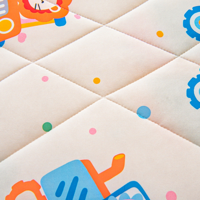 91家纺网 家纺一手货源 找家纺 鱼宝 2026春夏新款数码印花儿童凉感丝夏被夏凉被空调被 萌趣小车