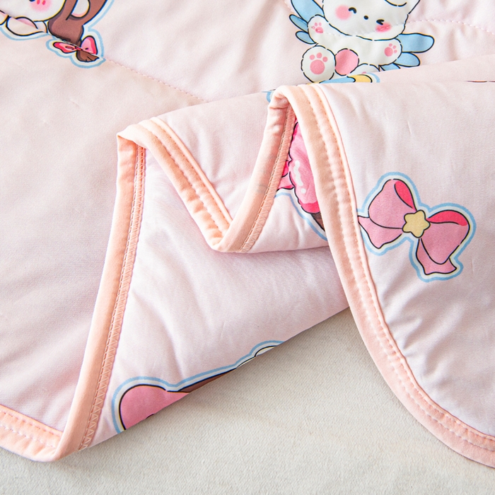 91家纺网 家纺一手货源 找家纺 鱼宝 2026春夏新款数码印花儿童凉感丝夏被夏凉被空调被 魔法公主