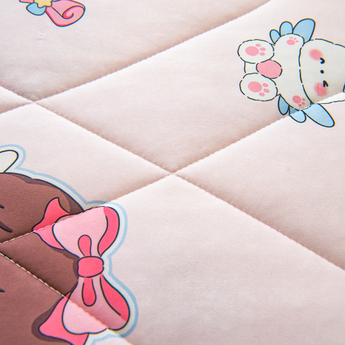 91家纺网 家纺一手货源 找家纺 鱼宝 2026春夏新款数码印花儿童凉感丝夏被夏凉被空调被 魔法公主