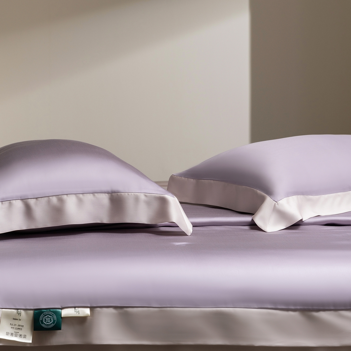 91家纺网 家纺一手货源 找家纺 佳汐蓝家纺 2026新款进口奥地利兰精天丝丝颜悦色-夏被四件套 丁香紫