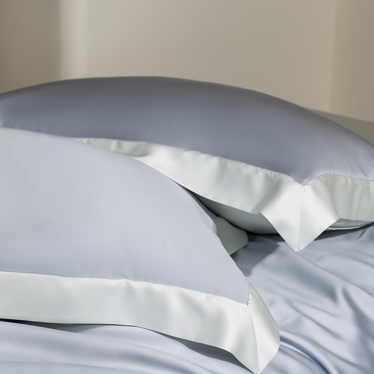 91家纺网 家纺一手货源 找家纺 佳汐蓝家纺 2026新款进口奥地利兰精天丝丝颜悦色-夏被四件套 灵境兰