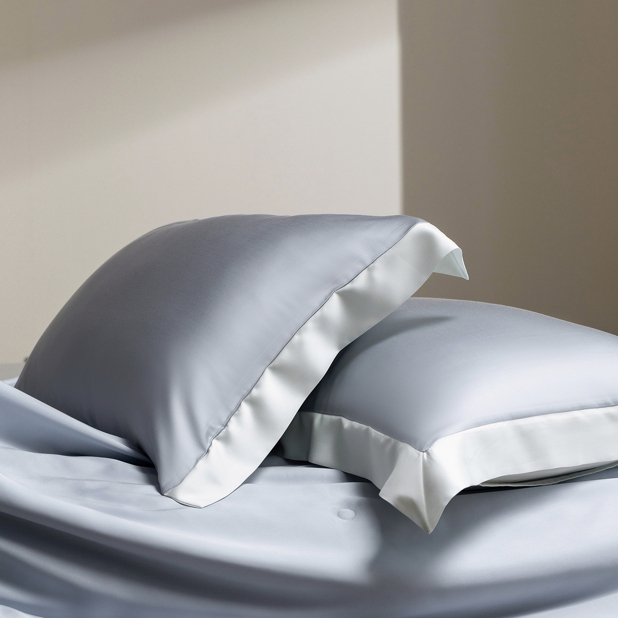 91家纺网 家纺一手货源 找家纺 佳汐蓝家纺 2026新款进口奥地利兰精天丝丝颜悦色-夏被四件套 灵境兰