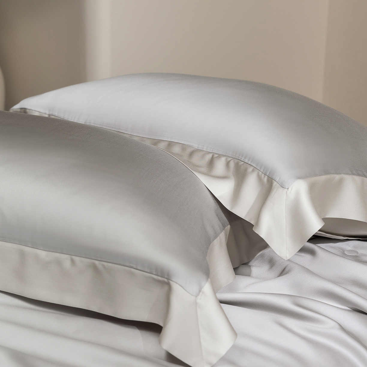 91家纺网 家纺一手货源 找家纺 佳汐蓝家纺 2026新款进口奥地利兰精天丝丝颜悦色-夏被四件套 水晶灰