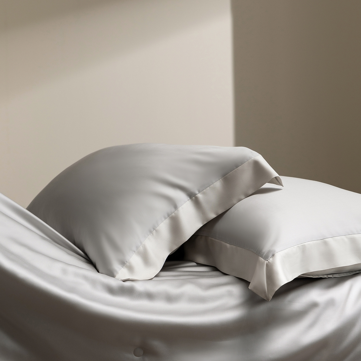 91家纺网 家纺一手货源 找家纺 佳汐蓝家纺 2026新款进口奥地利兰精天丝丝颜悦色-夏被四件套 水晶灰