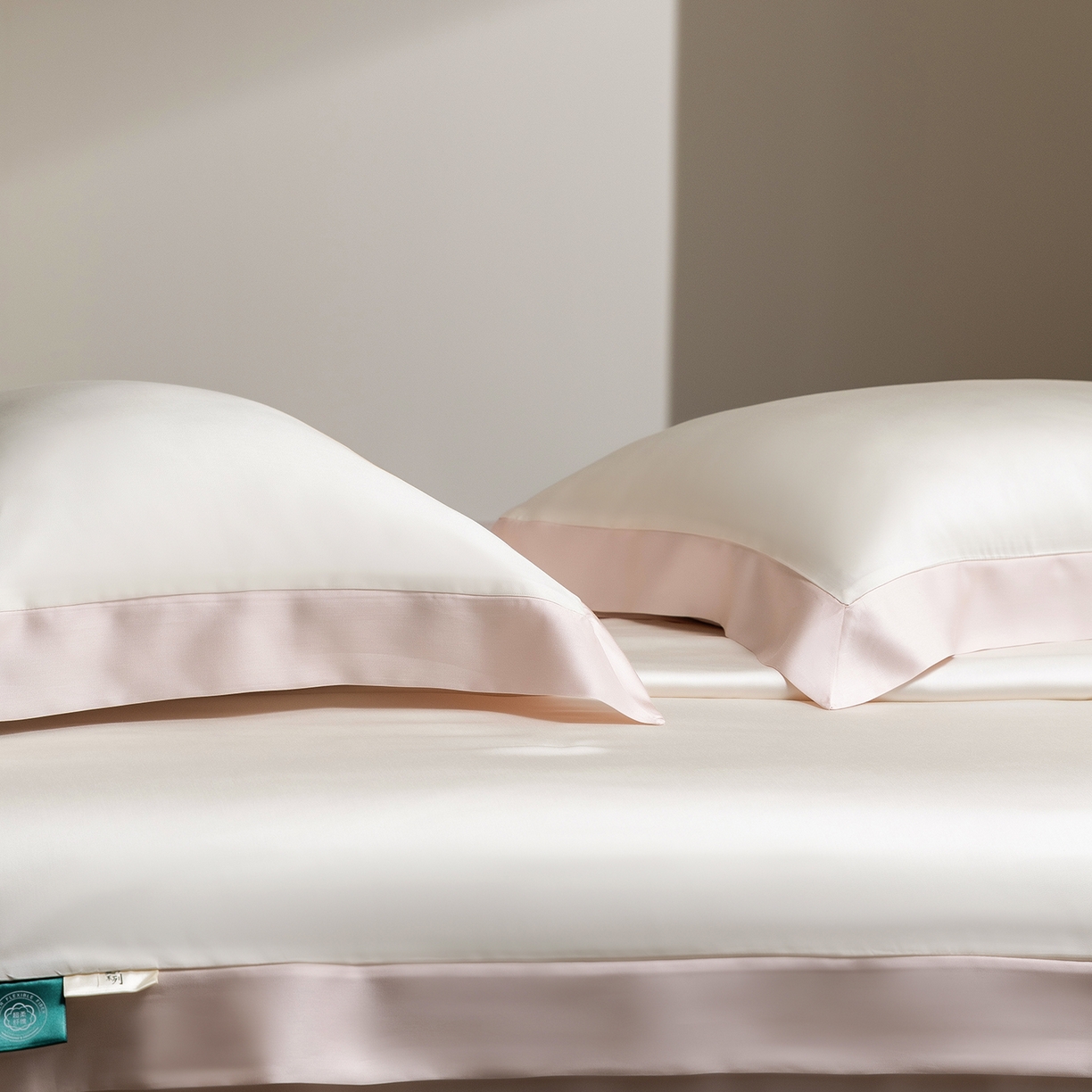 91家纺网 家纺一手货源 找家纺 佳汐蓝家纺 2026新款进口奥地利兰精天丝丝颜悦色-夏被四件套 杏云粉