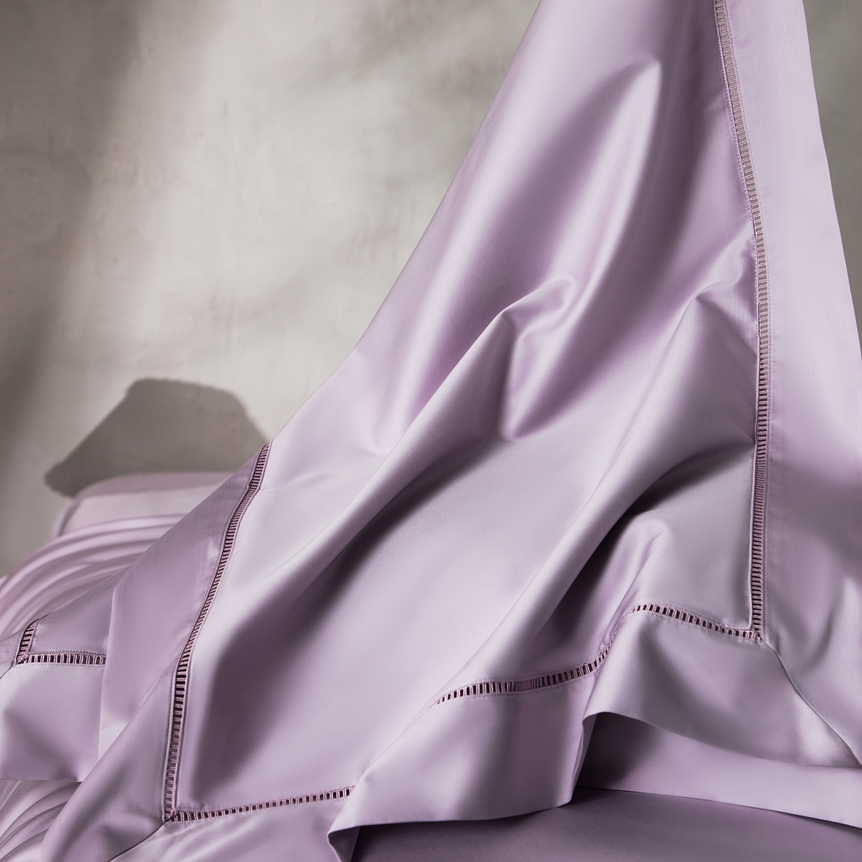 91家纺网 家纺一手货源 找家纺 （总）佳汐蓝家纺 2026新款100支臻棉玲珑系列小镂空款四件套