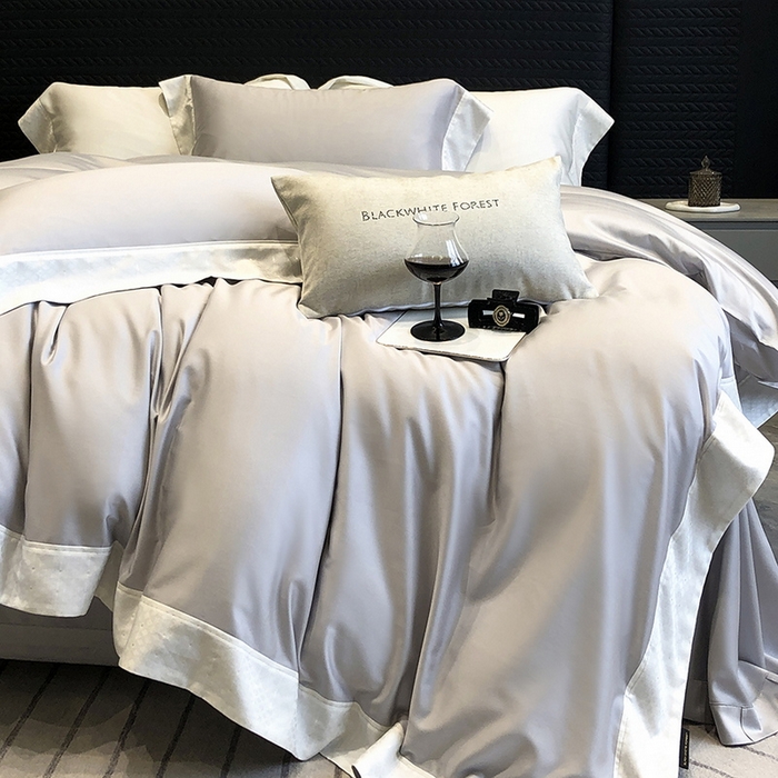 （总）黑白森林 2026新款高支天丝棉刺绣四件套-克里特