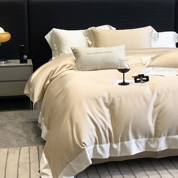 91家纺网 家纺一手货源 找家纺 黑白森林 2026新款高支天丝棉刺绣四件套-克里特 克里特-时空驼