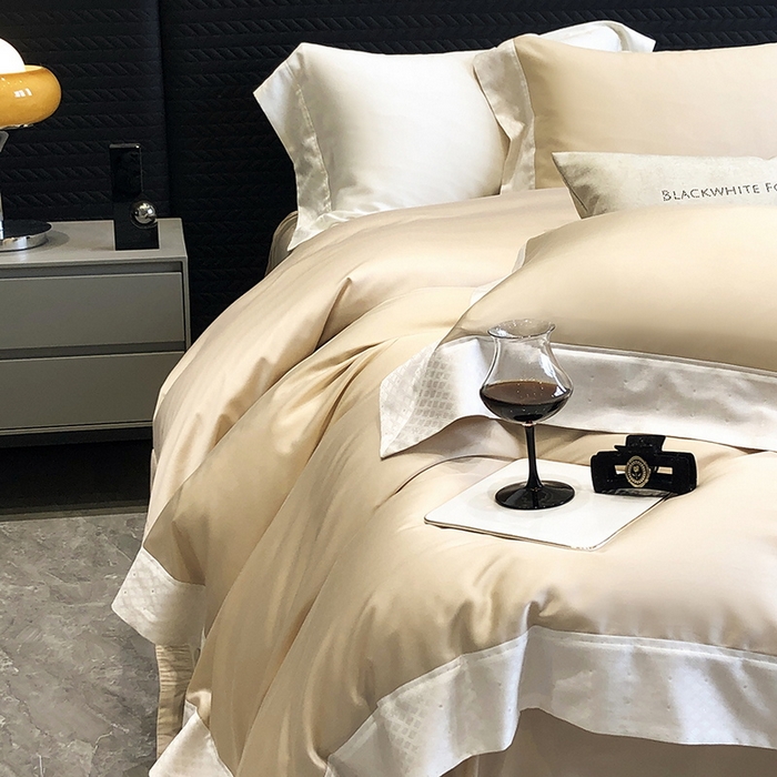 91家纺网 家纺一手货源 找家纺 黑白森林 2026新款高支天丝棉刺绣四件套-克里特 克里特-时空驼