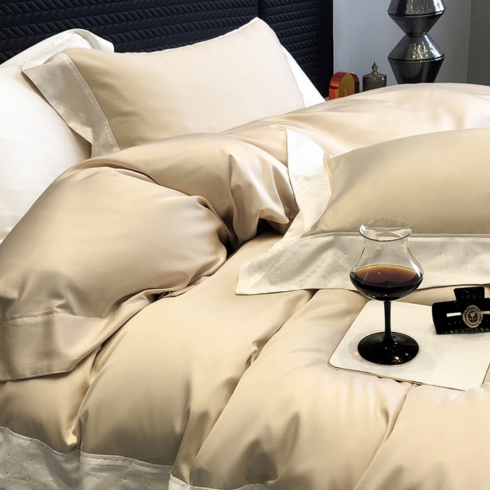 91家纺网 家纺一手货源 找家纺 黑白森林 2026新款高支天丝棉刺绣四件套-克里特 克里特-时空驼