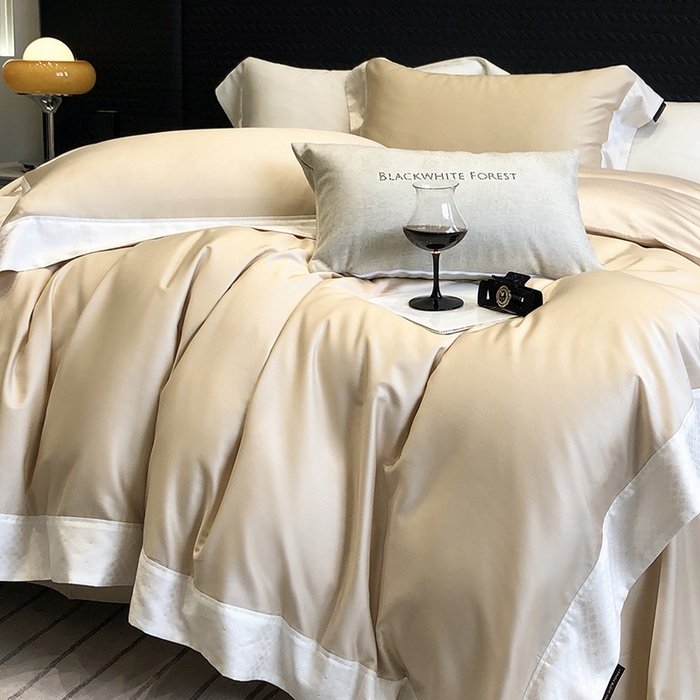 91家纺网 家纺一手货源 找家纺 黑白森林 2026新款高支天丝棉刺绣四件套-克里特 克里特-时空驼