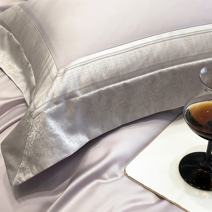 91家纺网 家纺一手货源 找家纺 黑白森林 2026新款高支天丝棉刺绣四件套-伊薇娜 伊薇娜-暮山紫