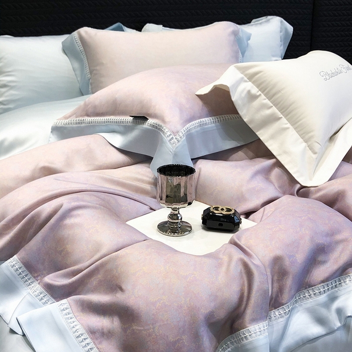 91家纺网 家纺一手货源 找家纺 （总）黑白森林 2026新款轻奢天丝印花四件套