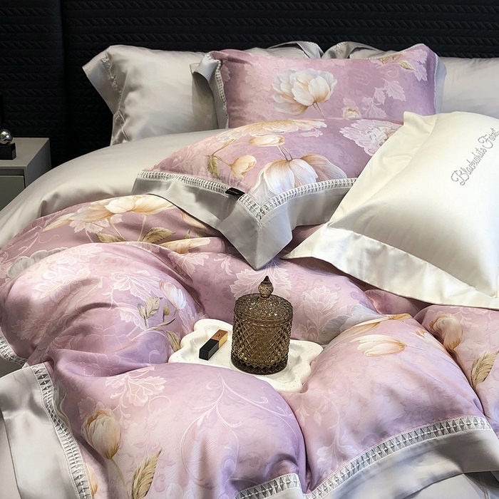 （总）黑白森林 2026新款轻奢天丝印花四件套