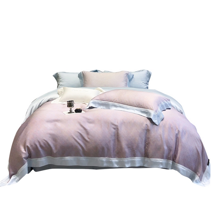 91家纺网 家纺一手货源 找家纺 黑白森林 2026新款轻奢天丝印花四件套 蒂妮-紫