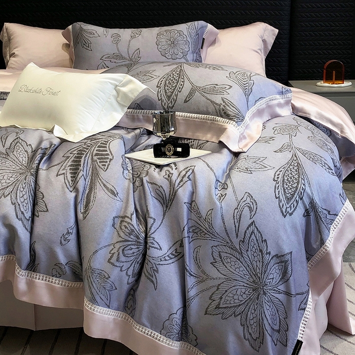 91家纺网 家纺一手货源 找家纺 （总）黑白森林 2026新款轻奢天丝印花四件套