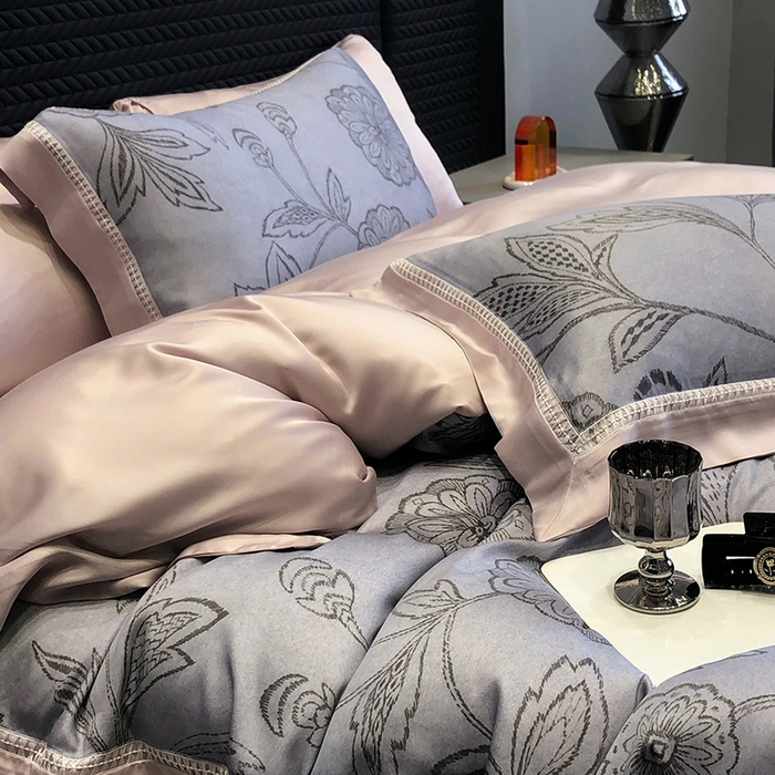 91家纺网 家纺一手货源 找家纺 （总）黑白森林 2026新款轻奢天丝印花四件套