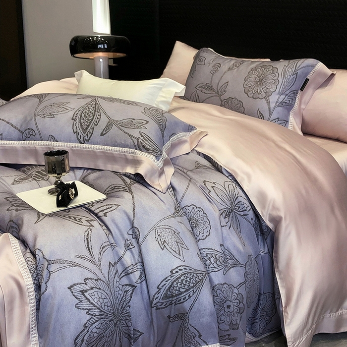 91家纺网 家纺一手货源 找家纺 （总）黑白森林 2026新款轻奢天丝印花四件套