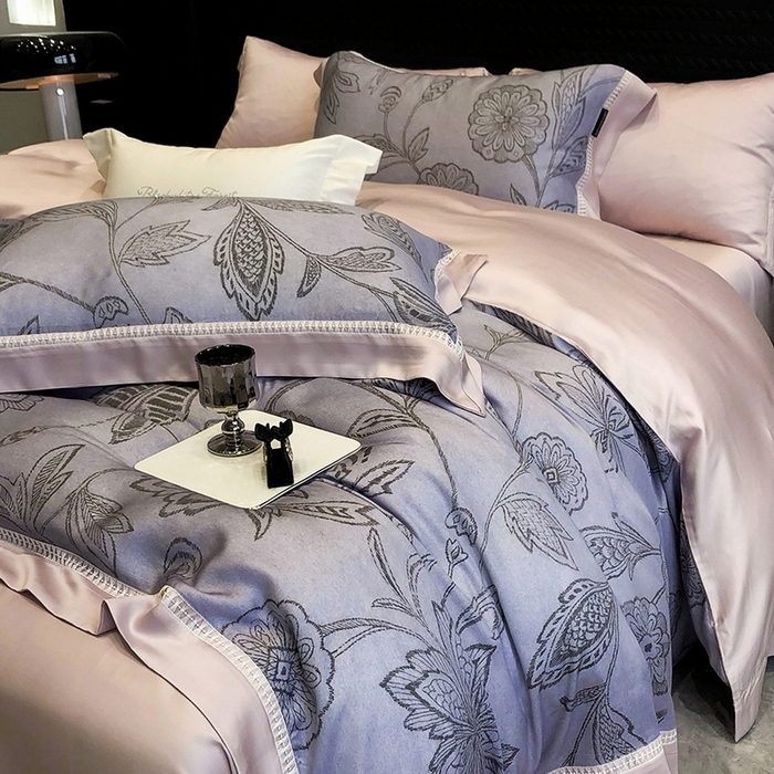 91家纺网 家纺一手货源 找家纺 （总）黑白森林 2026新款轻奢天丝印花四件套