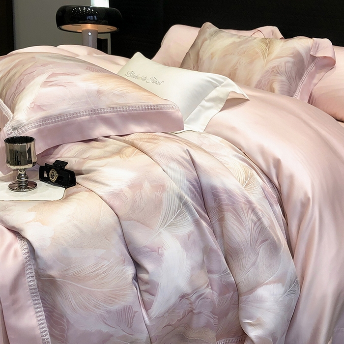 91家纺网 家纺一手货源 找家纺 （总）黑白森林 2026新款轻奢天丝印花四件套