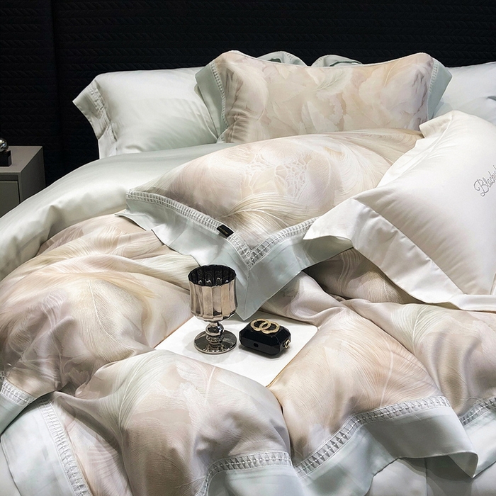 黑白森林 2026新款轻奢天丝印花四件套 丝蕴-兰