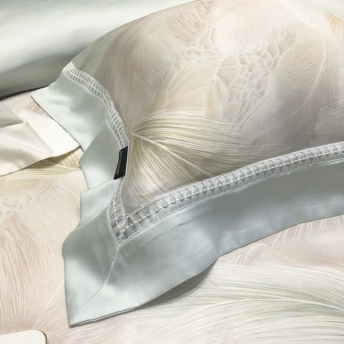 91家纺网 家纺一手货源 找家纺 黑白森林 2026新款轻奢天丝印花四件套 丝蕴-兰