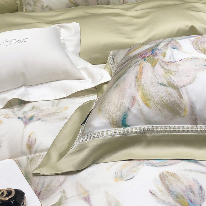 91家纺网 家纺一手货源 找家纺 （总）黑白森林 2026新款轻奢天丝印花四件套