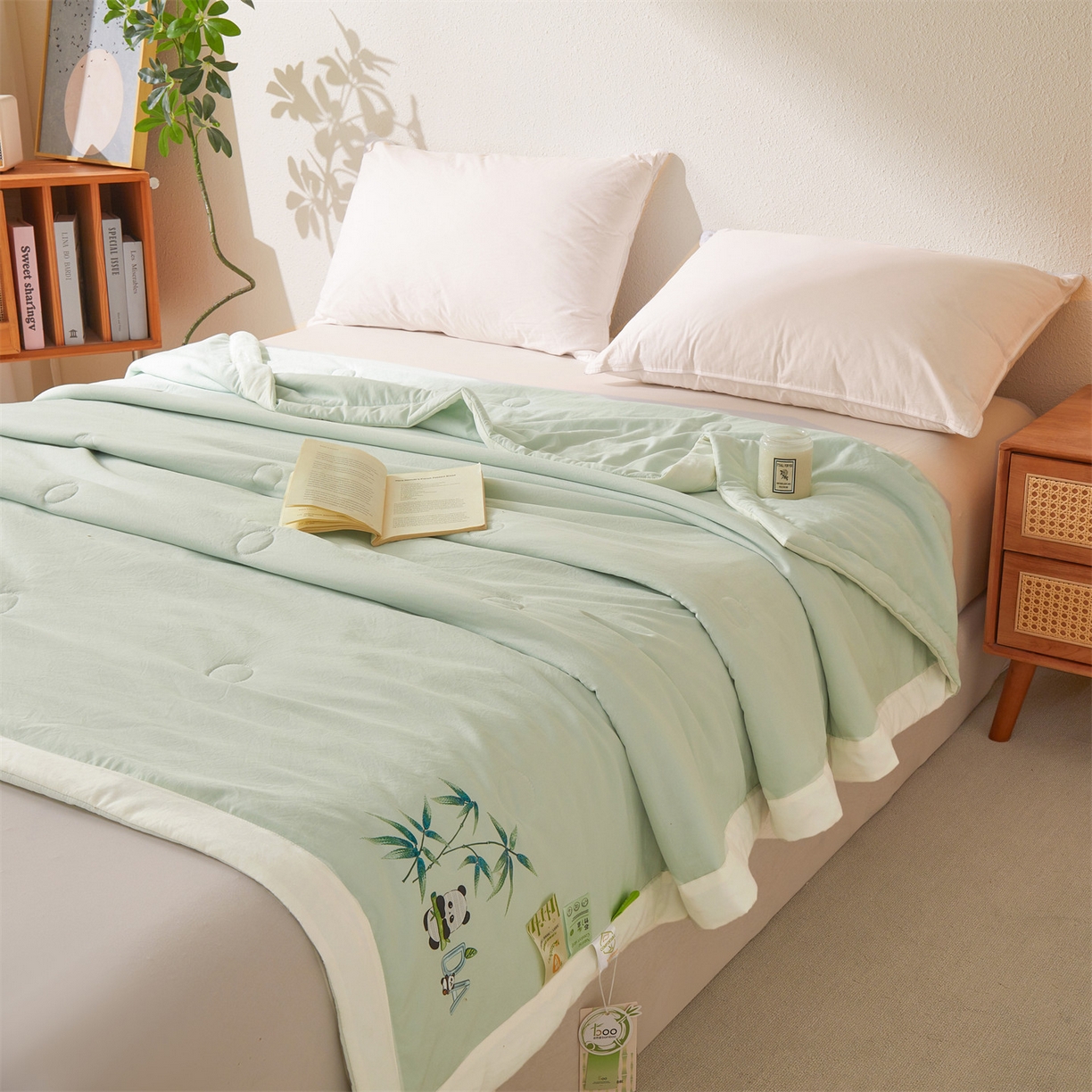 91家纺网 家纺一手货源 找家纺 （总）招财星家纺 2026新款A类凉感竹纤维夏被空调被可机洗水洗夏被单人宿舍薄款被子（带质检报告买家秀）