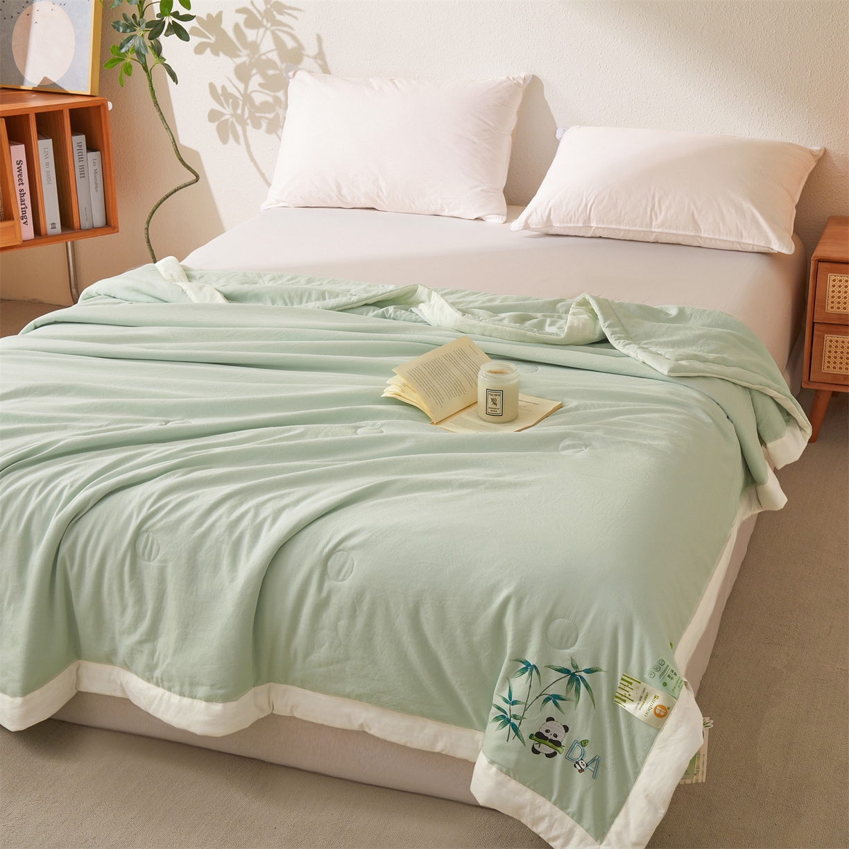 91家纺网 家纺一手货源 找家纺 （总）招财星家纺 2026新款A类凉感竹纤维夏被空调被可机洗水洗夏被单人宿舍薄款被子（带质检报告买家秀）