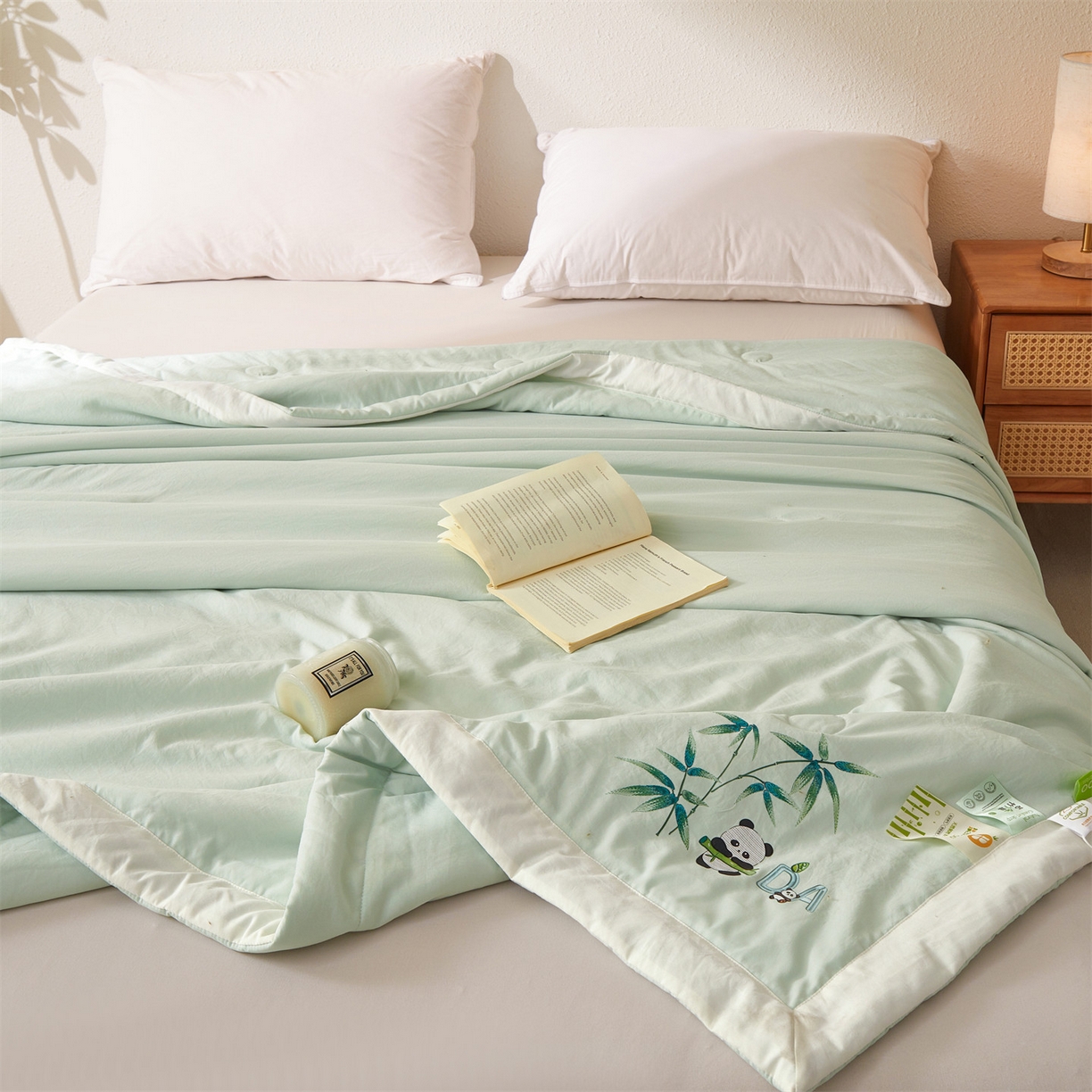 91家纺网 家纺一手货源 找家纺 （总）招财星家纺 2026新款A类凉感竹纤维夏被空调被可机洗水洗夏被单人宿舍薄款被子（带质检报告买家秀）