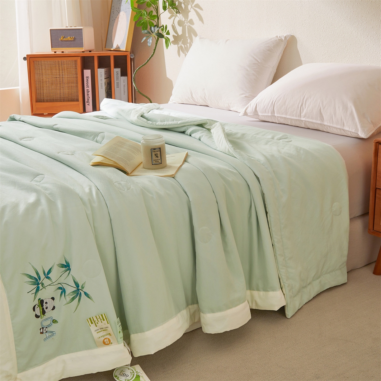 91家纺网 家纺一手货源 找家纺 （总）招财星家纺 2026新款A类凉感竹纤维夏被空调被可机洗水洗夏被单人宿舍薄款被子（带质检报告买家秀）