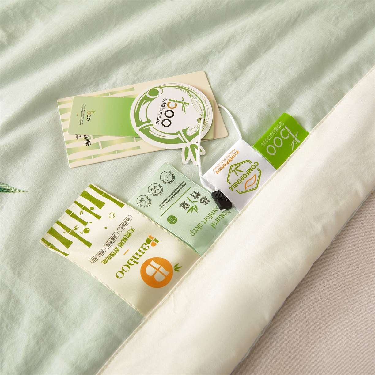 91家纺网 家纺一手货源 找家纺 招财星家纺 2026新款A类凉感竹纤维夏被空调被可机洗水洗夏被单人宿舍薄款被子（带质检报告买家秀） 熊猫-竹绿