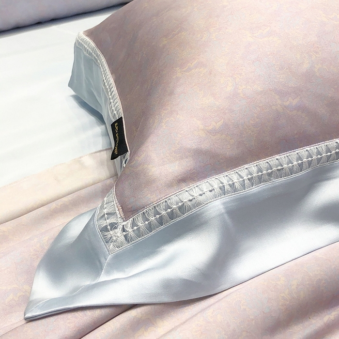 91家纺网 家纺一手货源 找家纺 黑白森林 2026新款天丝印花夏被四件套系列 蒂妮-紫