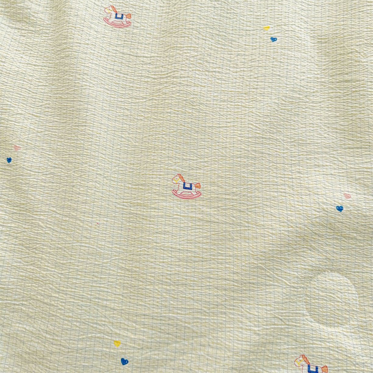 91家纺网 家纺一手货源 找家纺 招财星家纺 2026新款A类全棉花边云感双层纱大豆纤维夏被四件套夏被夏凉被空调被（带质检报告买家秀） 花边款-格子木马-绿