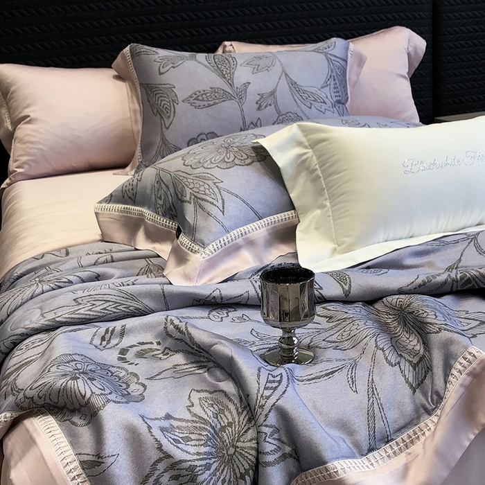 91家纺网 家纺一手货源 找家纺 （总）黑白森林 2026新款天丝印花夏被四件套系列