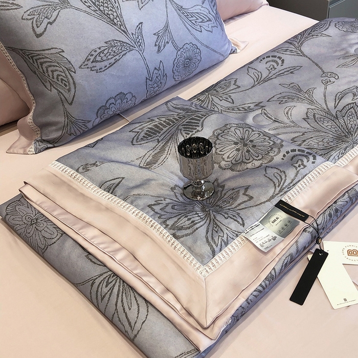 91家纺网 家纺一手货源 找家纺 （总）黑白森林 2026新款天丝印花夏被四件套系列