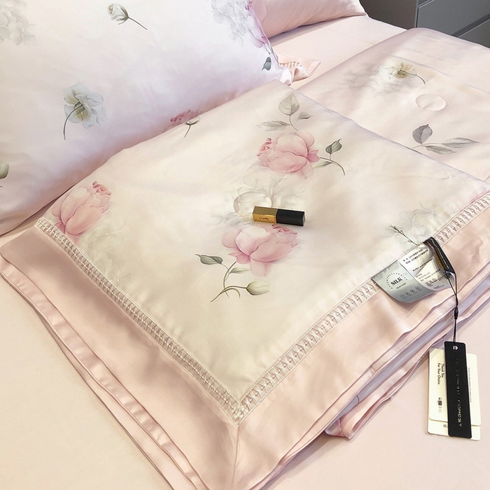 91家纺网 家纺一手货源 找家纺 （总）黑白森林 2026新款天丝印花夏被四件套系列