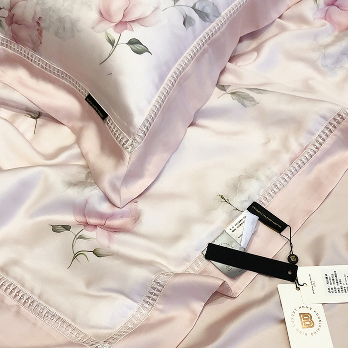 91家纺网 家纺一手货源 找家纺 （总）黑白森林 2026新款天丝印花夏被四件套系列