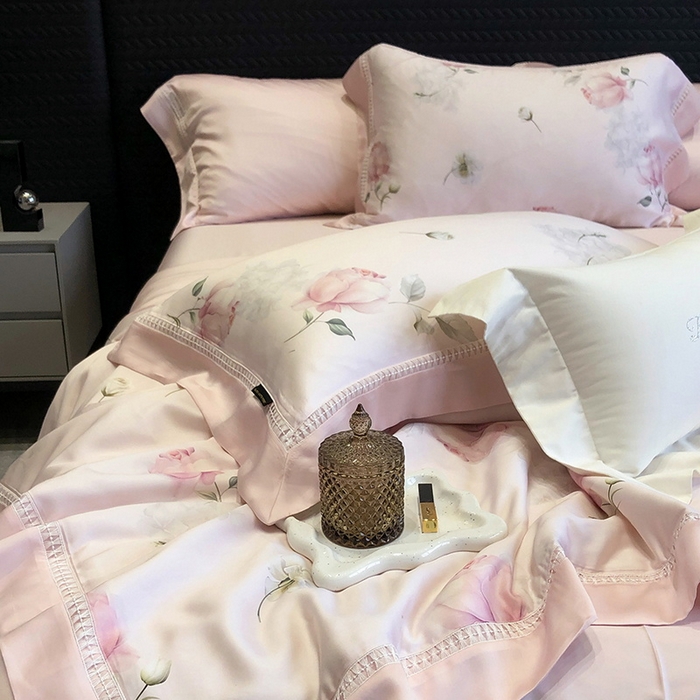 91家纺网 家纺一手货源 找家纺 （总）黑白森林 2026新款天丝印花夏被四件套系列