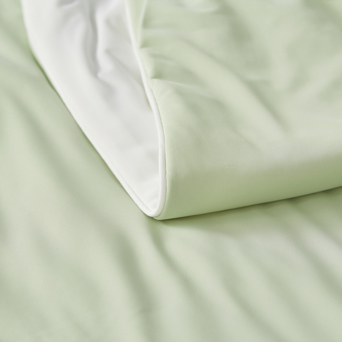 91家纺网 家纺一手货源 找家纺 蓝冰家纺 2026新款凉感高密度空调被夏被 墨绿色